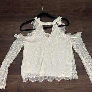American Rag White Lace Blouse